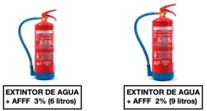 EXTINTOR DE AGUA + AFFF - A2J
