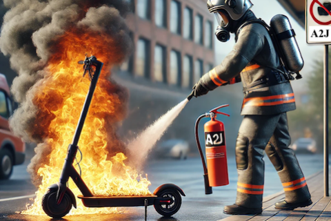 El auge de los patinetes eléctricos como medio de transporte ha traído consigo preocupaciones sobre la seguridad, en particular, los incendios causados por sus baterías de iones de litio.