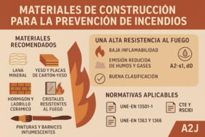 Los Materiales de Construcción para la Prevención de Incendios son un aspecto clave a tener en cuenta es la seguridad frente al fuego.