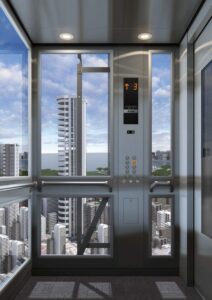 Los Ascensores Mitsubishi Nexiez-MRL tienen alta eficiencia energética y diseño sísmico.
