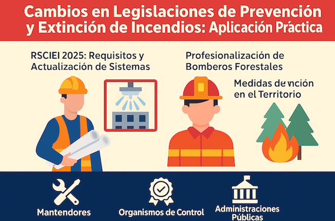 En los últimos meses, España ha experimentado importantes actualizaciones legislativas sobre prevención y extinción de incendios, tanto en el ámbito industrial como forestal.