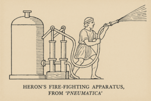Atribuida a Herón de Alejandría, un inventor e ingeniero griego que vivió en Alejandría, Egipto, durante el periodo romano. En su obra "Pneumatica"