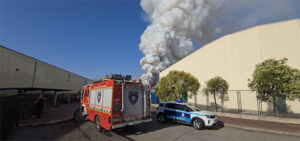 Incendio en fábrica de reciclaje de baterías en el Corredor del Henares