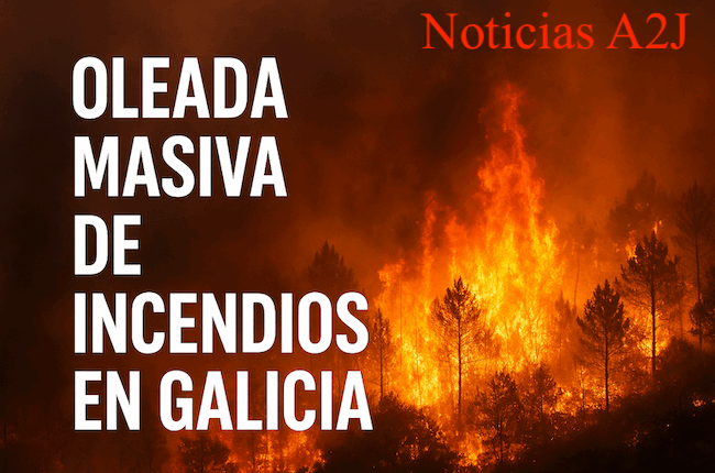 Hasta el 20 de agosto, Galicia concentra varios de los incendios de mayor peligrosidad en España. El fuego en Larouco supera las 20 000 hectáreas, y los focos críticos están en Chandrexa de Queixa, Oímbra-A Granxa, A Mezquita y Carballeda de Avia