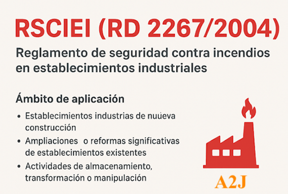Es la normativa de referencia para garantizar la seguridad contra incendios en el ámbito industrial en España.