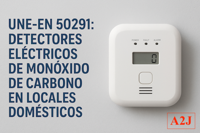 UNE-EN 50291 Requisitos que deben cumplir los detectores eléctricos de monóxido de carbono destinados a uso doméstico.